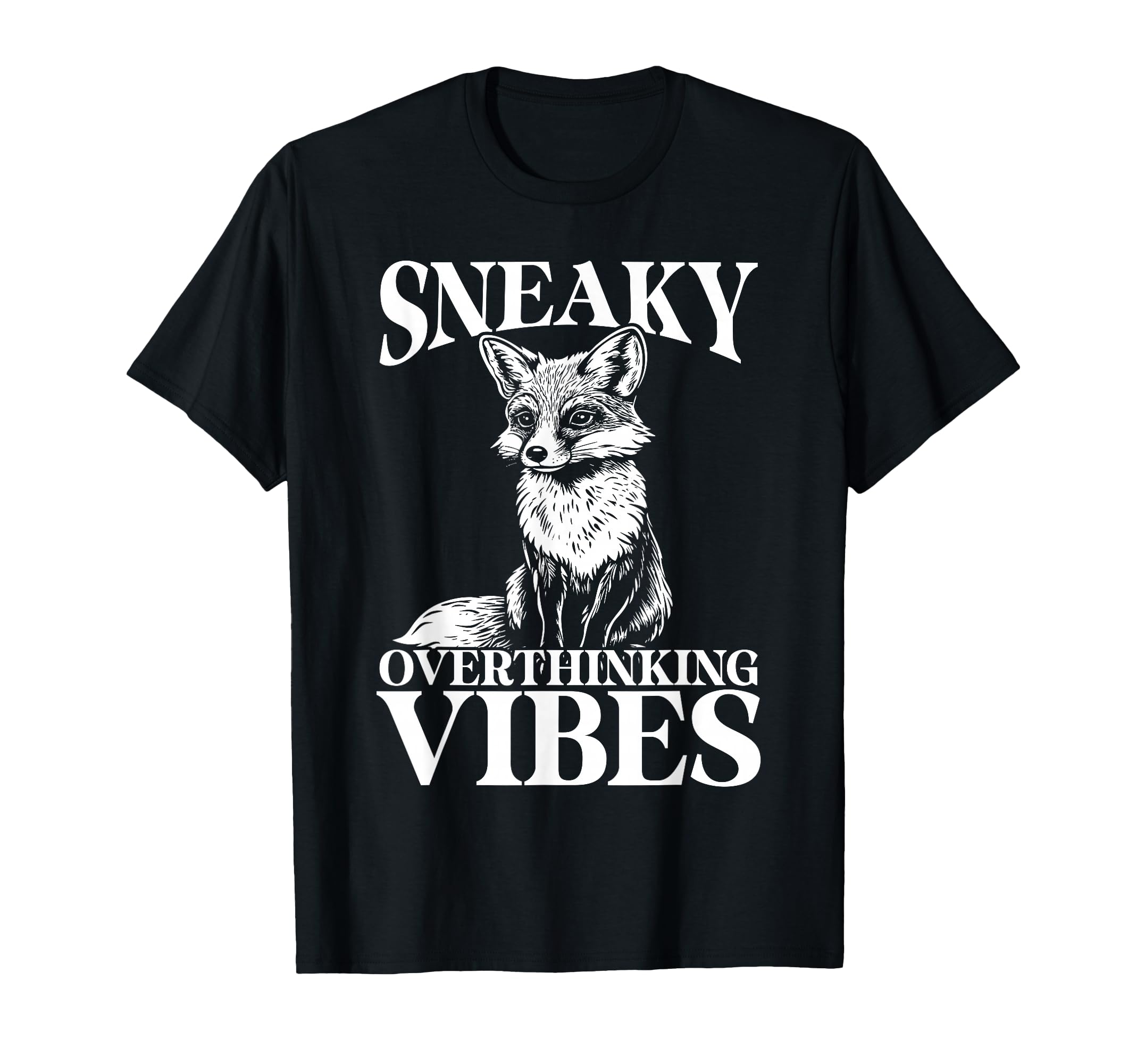 Sneaky Fox Overthinkers And Quiet T-Shirt - Aesthetic Graphic Unisex - T-Shirt, Sweatshirt, Hoodie