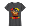 Hot Dog Therapy Funny America T-Shirt - Streetwear Style for Adults - T-Shirt, Sweatshirt, Hoodie
