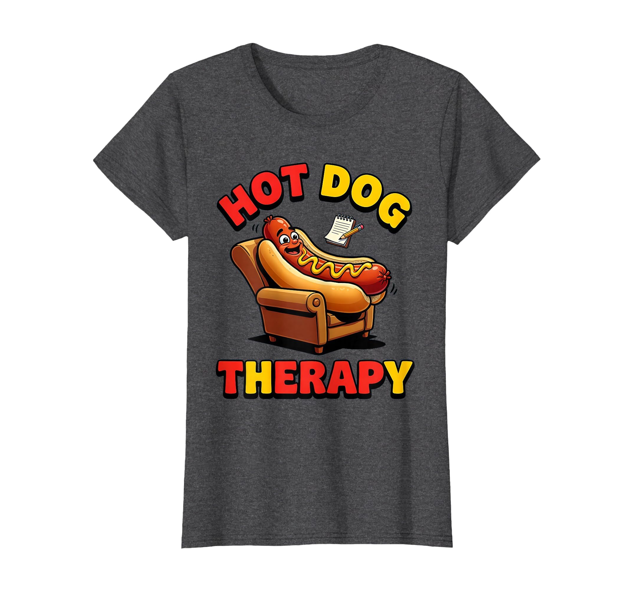Hot Dog Therapy Funny America T-Shirt - Streetwear Style for Adults - T-Shirt, Sweatshirt, Hoodie