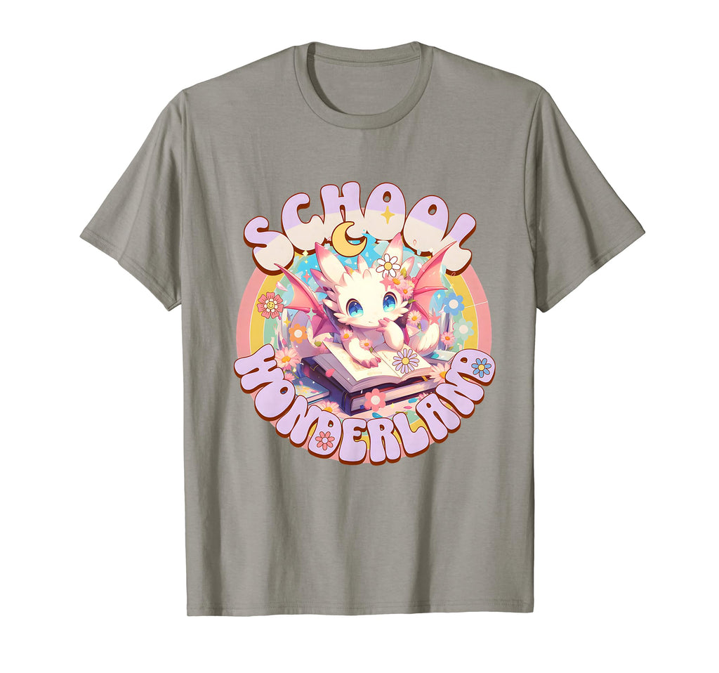 Dragon Magic School Bookworm Books T-Shirt - Minimalist Print Men Women - T-Shirt, Sweatshirt, Hoodie