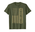 Fathers Day Step Dad American Flag T-Shirt - Custom Art Print Men Women - T-Shirt, Sweatshirt, Hoodie