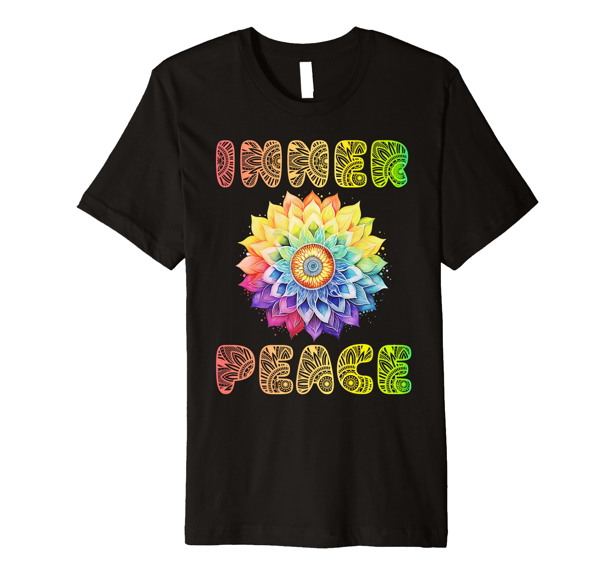 Inner Peace Inspirational Uplifting Radiant T-Shirt - Trendy Graphic Unisex - T-Shirt, Sweatshirt, Hoodie