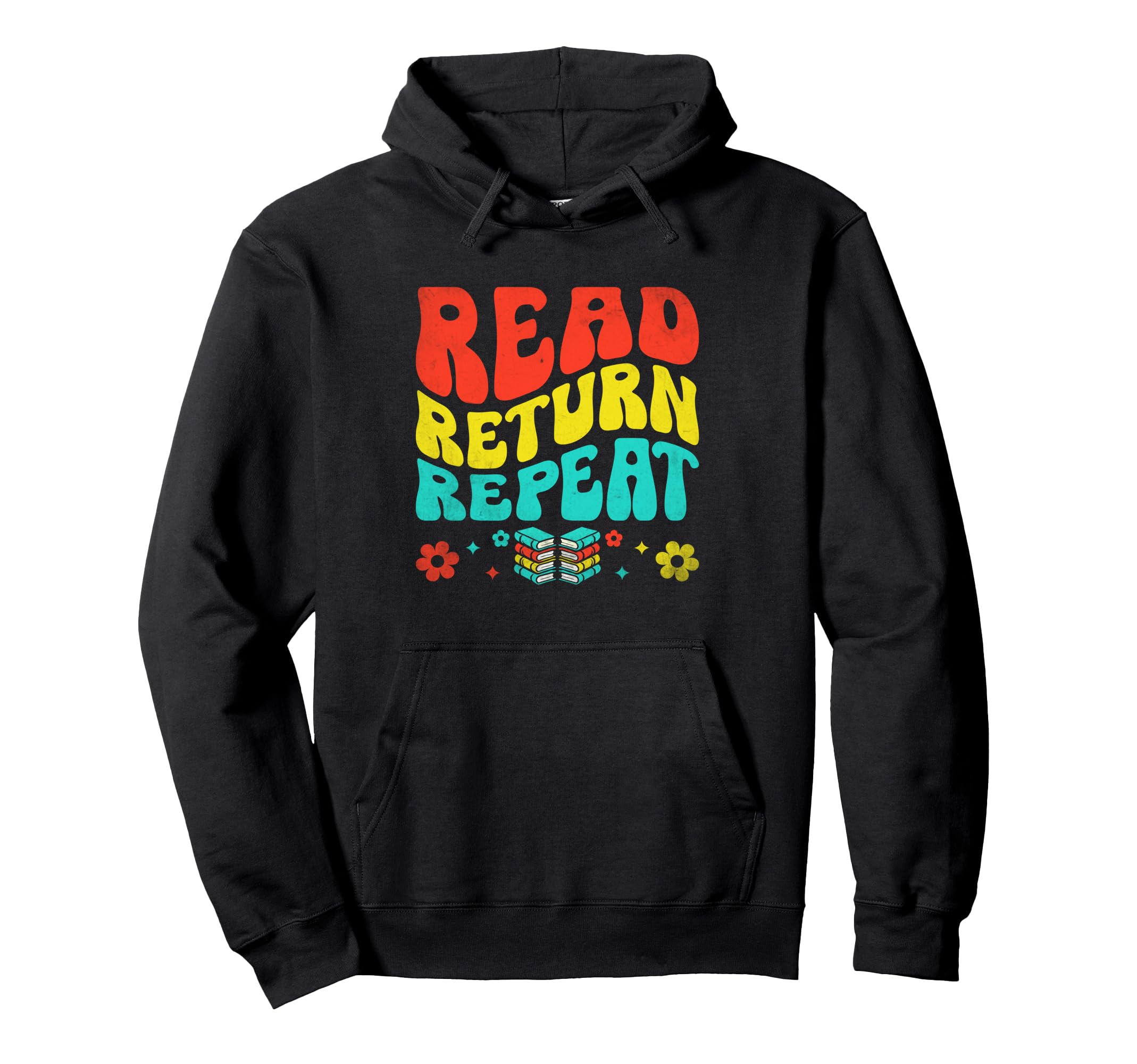 Read Return Repeat Library Book Hoodie - Aesthetic Graphic for Adults - T-Shirt, Sweatshirt, Hoodie