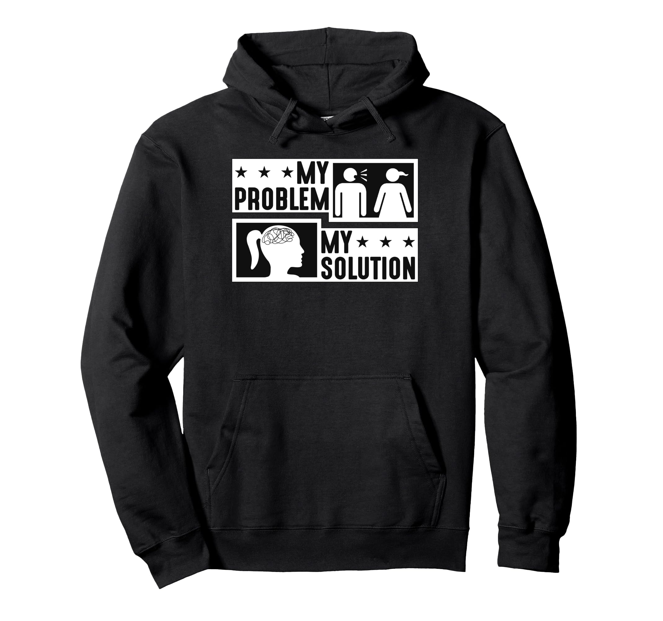 My Problem My Pictogram Mom Mental Hoodie - Novelty Apparel Men Women - T-Shirt, Sweatshirt, Hoodie