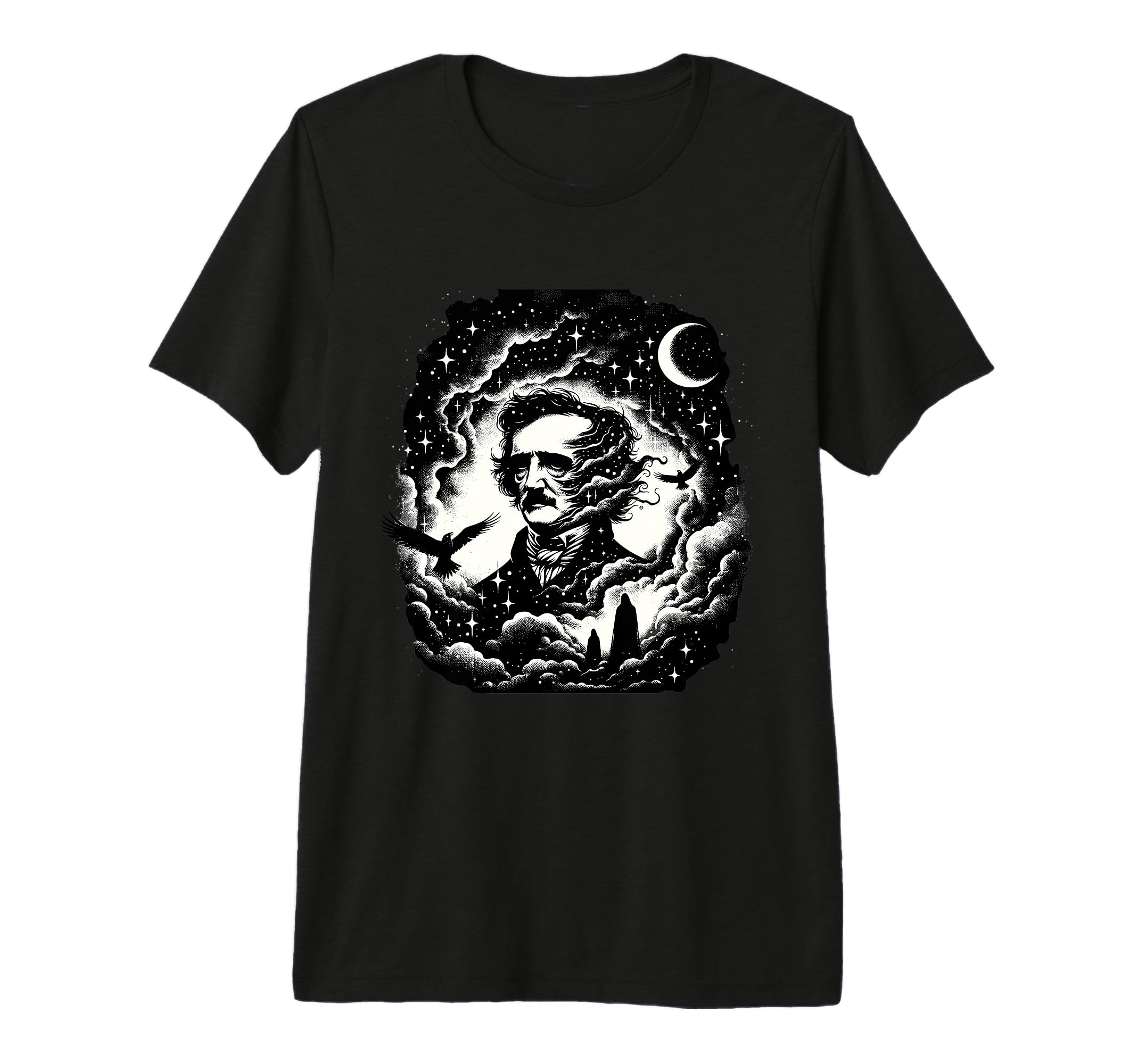 Edgar Allan Poe Raven Gothic T-Shirt - Streetwear Style Men Women - T-Shirt, Sweatshirt, Hoodie