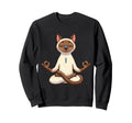 Meditation Siamese Yoga Pose Relaxing Sweatshirt - Unique Graphic Unisex - T-Shirt, Sweatshirt, Hoodie