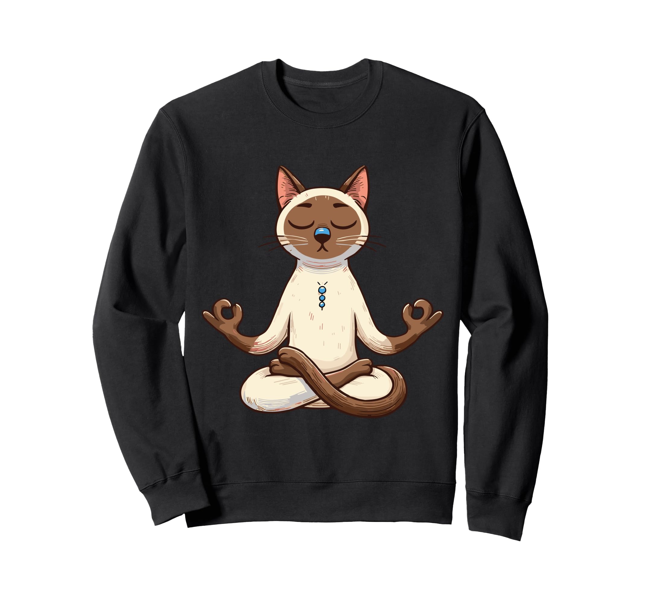 Meditation Siamese Yoga Pose Relaxing Sweatshirt - Unique Graphic Unisex - T-Shirt, Sweatshirt, Hoodie