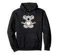 Meditation Koala Yoga Pose Relaxing Hoodie - Unique Graphic Men Women - T-Shirt, Sweatshirt, Hoodie