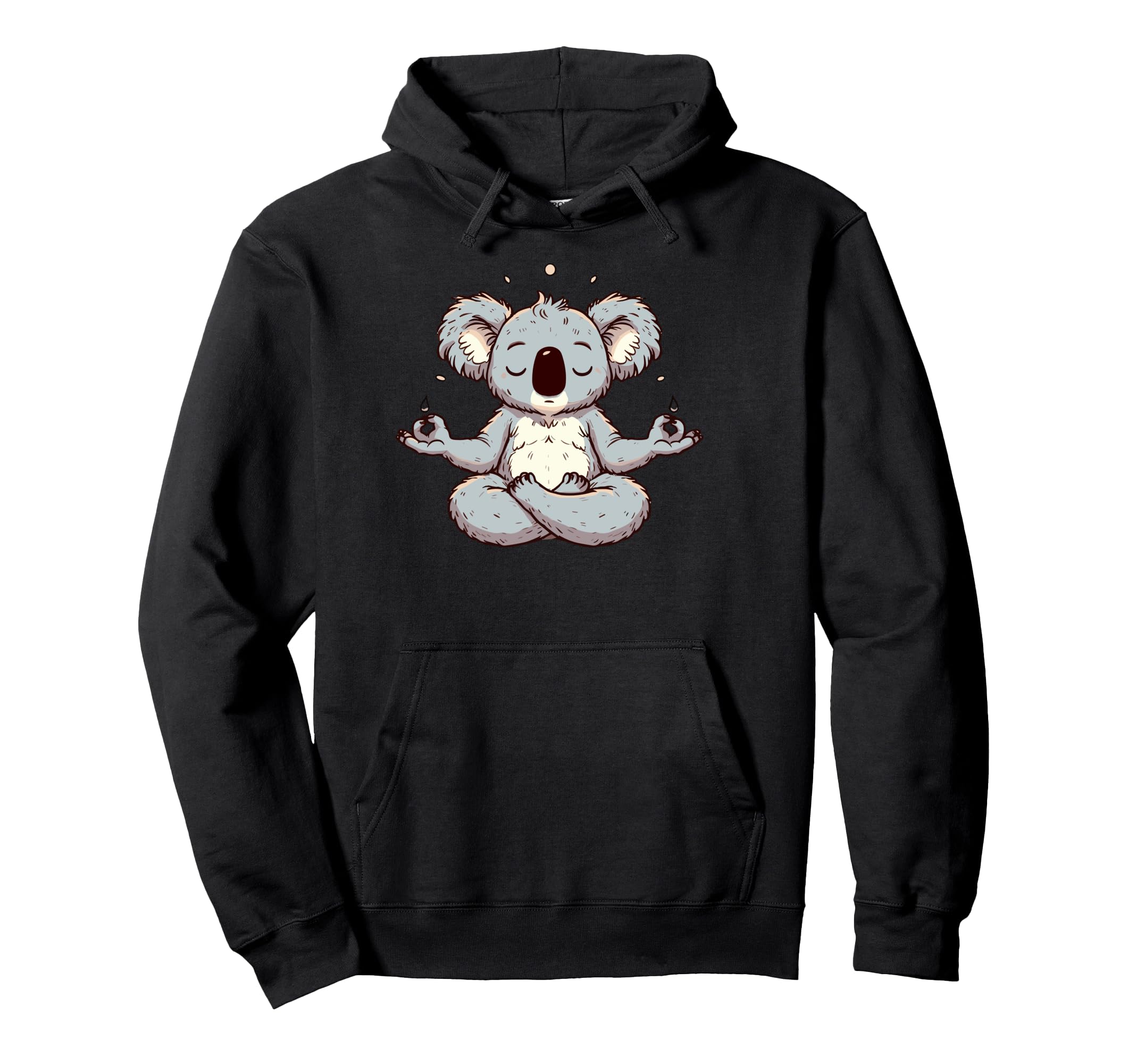 Meditation Koala Yoga Pose Relaxing Hoodie - Unique Graphic Men Women - T-Shirt, Sweatshirt, Hoodie