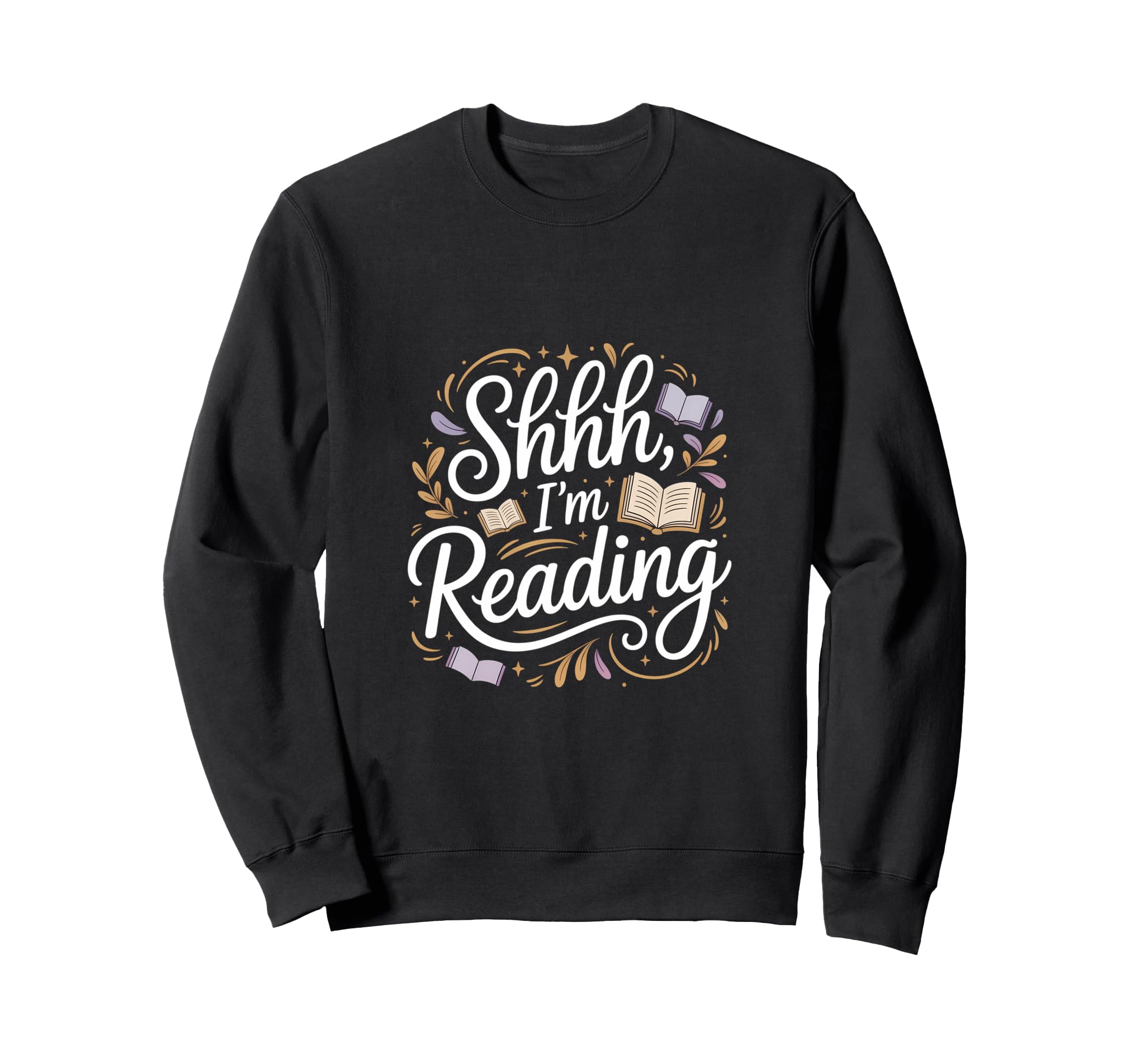 Shhh Im Reading Peaceful Book Nook Sweatshirt - Aesthetic Graphic Unisex - T-Shirt, Sweatshirt, Hoodie
