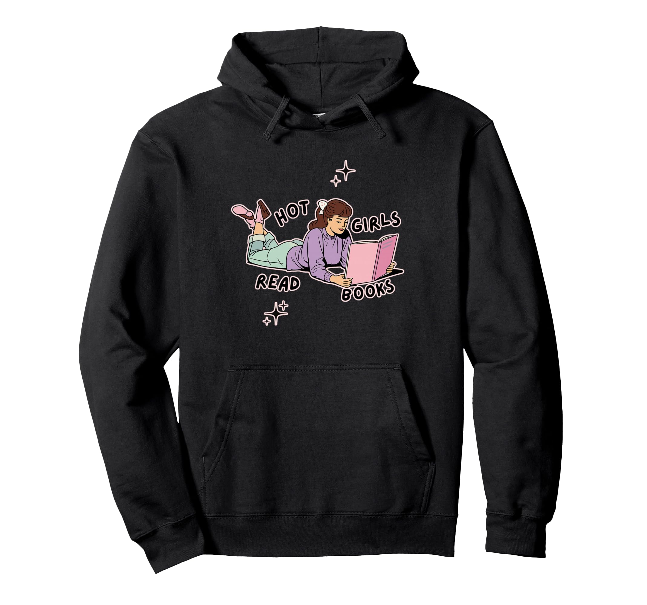 Book Lovers Hot Read Books Hoodie - Unique Graphic Men Women - T-Shirt, Sweatshirt, Hoodie