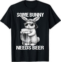 Funny Bunny Rabbit Drinking Drink Tee Easter Men Unisex T-shirt, Sweatshirt, Hoodie, Long Sleeve Tee - T-Shirt, Sweatshirt, Hoodie