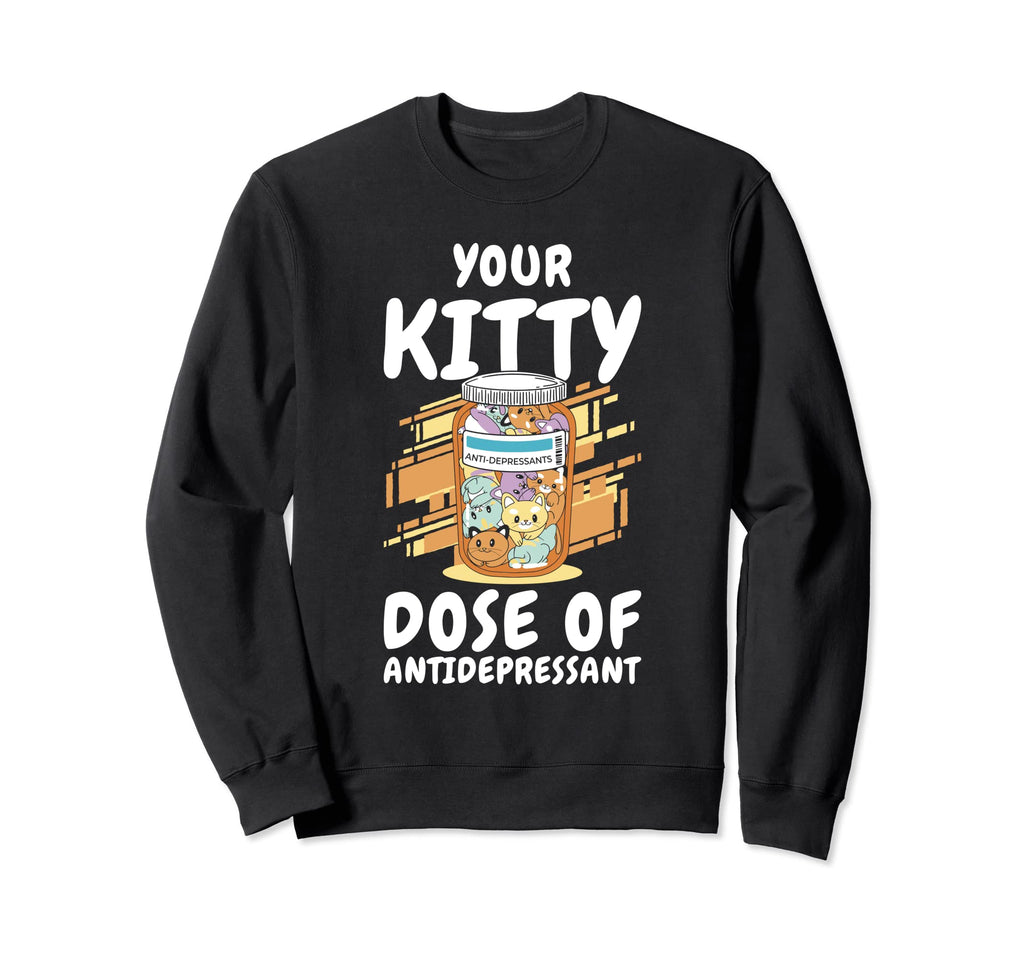 Kitten Cat Owner Positivity Self Sweatshirt - Unique Graphic for Adults - T-Shirt, Sweatshirt, Hoodie