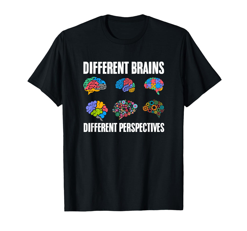 Different Brain Asd Adhd Autism T-Shirt - Graphic Print for Adults - T-Shirt, Sweatshirt, Hoodie