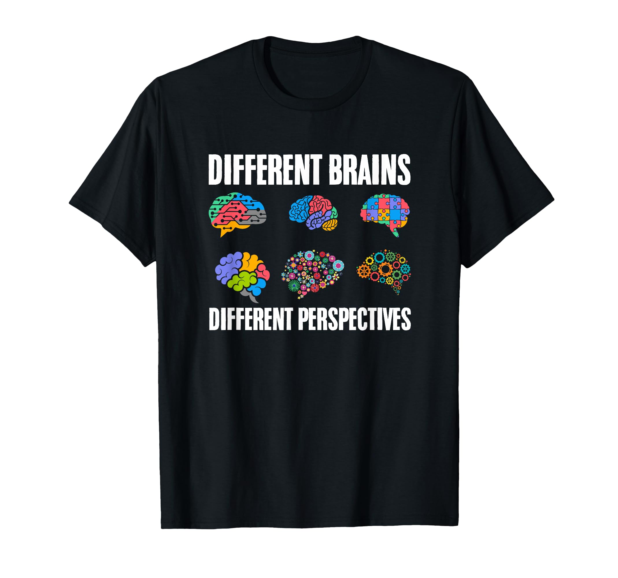Different Brain Asd Adhd Autism T-Shirt - Graphic Print for Adults - T-Shirt, Sweatshirt, Hoodie