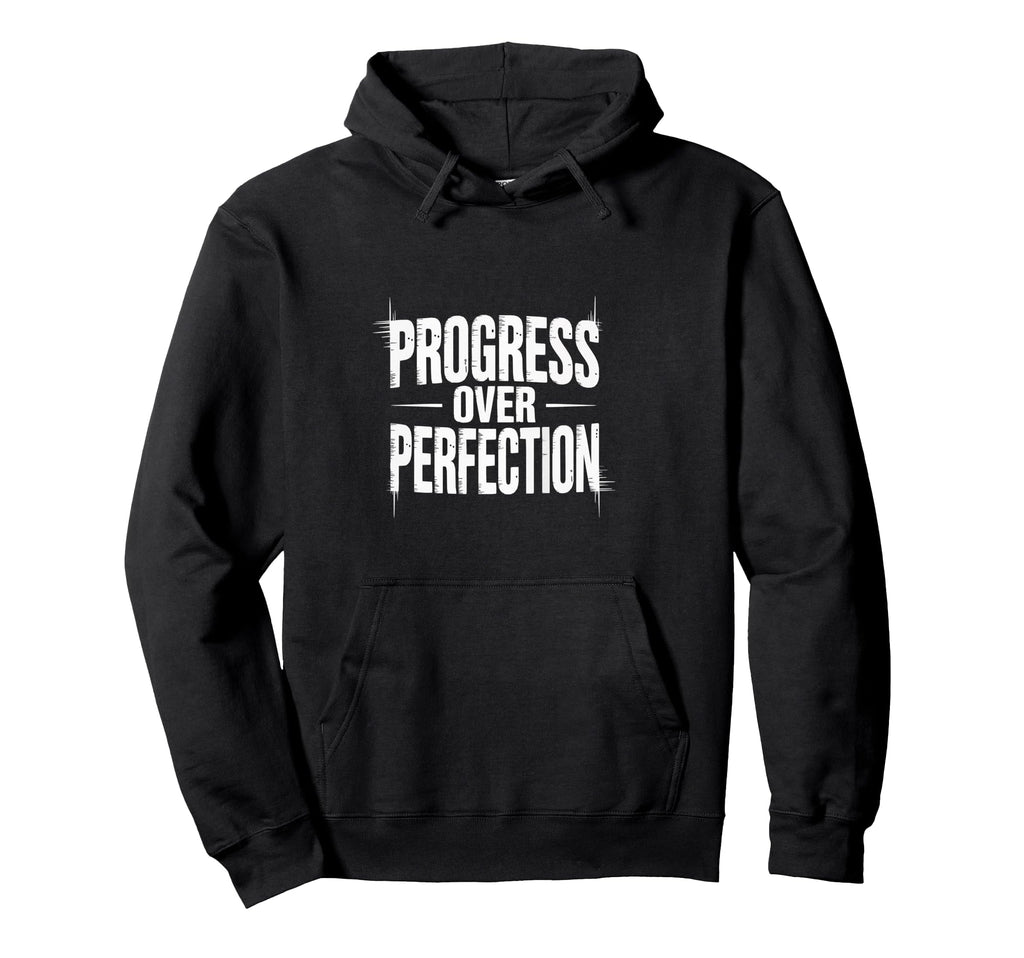 Abstract Glitch Typography Hoodie - Casual Everyday Wear Men Women - T-Shirt, Sweatshirt, Hoodie