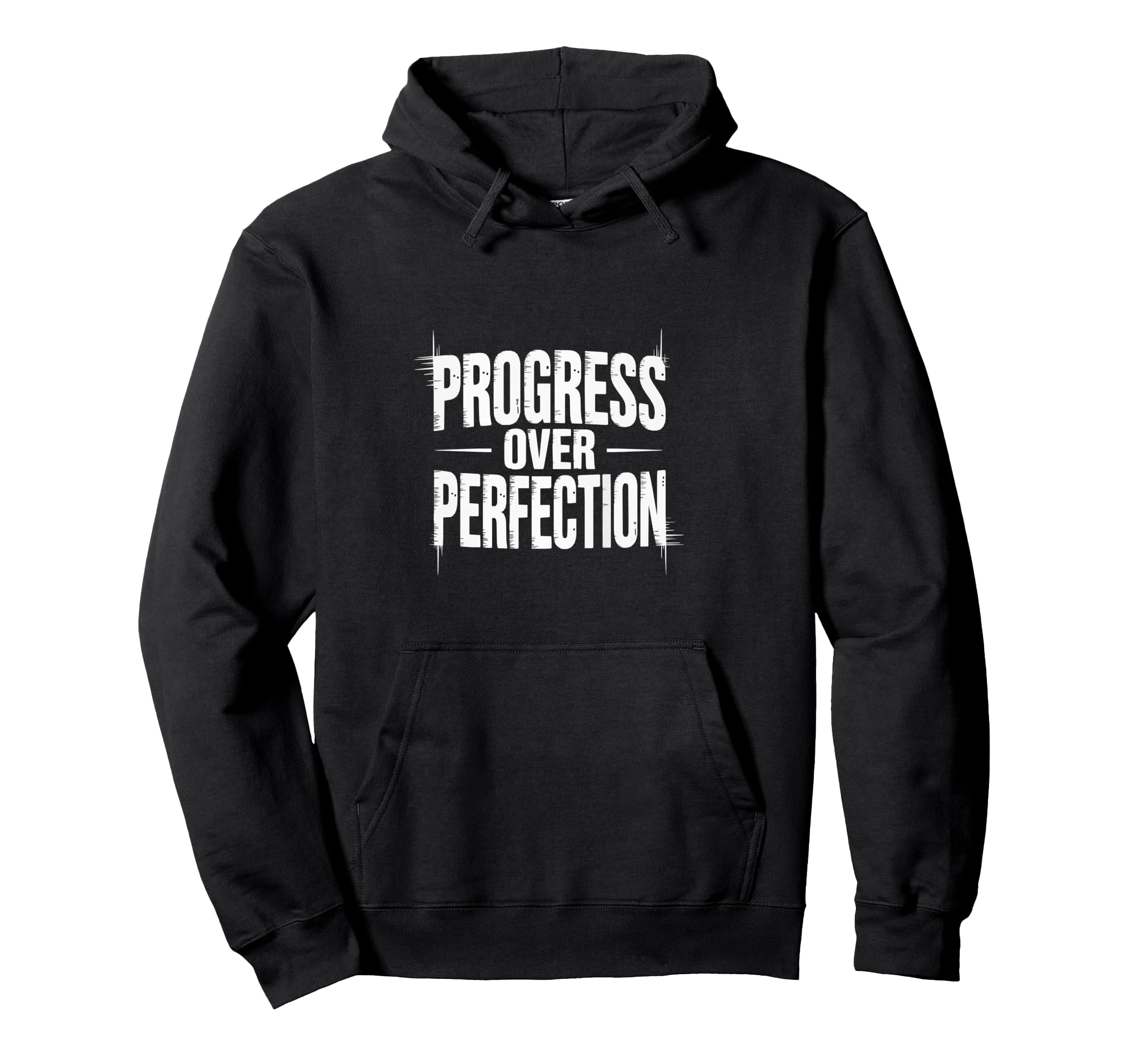 Abstract Glitch Typography Hoodie - Casual Everyday Wear Men Women - T-Shirt, Sweatshirt, Hoodie