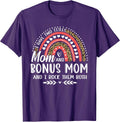 I Have Two Titles Mom Bonus Mom Mothers Day Gifts Unisex T-shirt, Sweatshirt, Hoodie, Long Sleeve Tee - T-Shirt, Sweatshirt, Hoodie