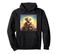 Book Nerd Elephant Reading Book Lover Hoodie - Custom Art Print for Adults - T-Shirt, Sweatshirt, Hoodie
