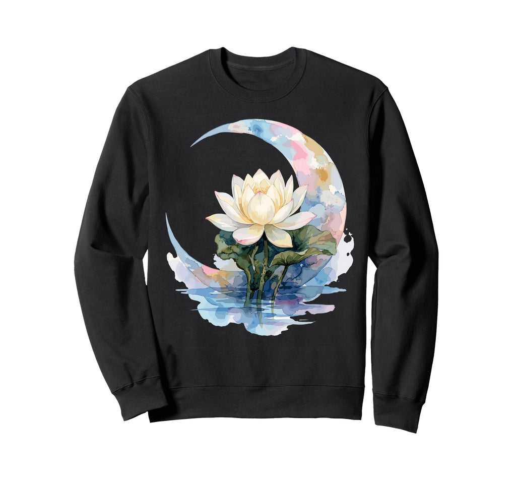 Funny Yoga Lotus Flower Sweatshirt - Casual Everyday Wear for Adults - T-Shirt, Sweatshirt, Hoodie
