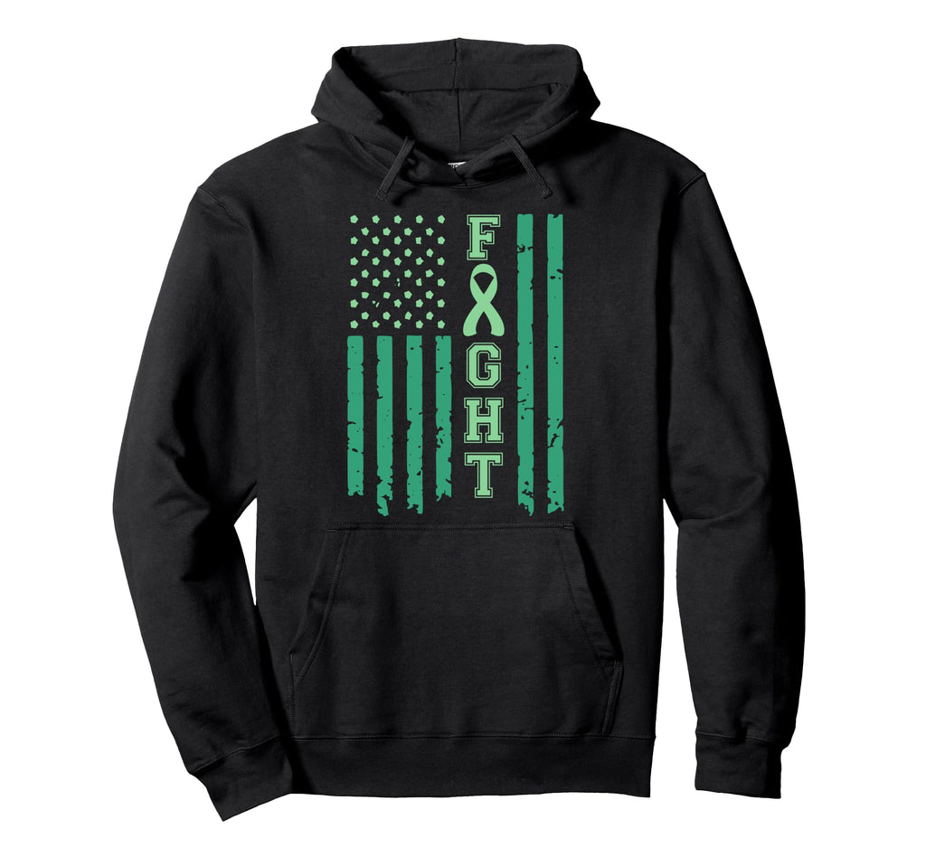 Fight Us Green Mental Health Hoodie - Casual Everyday Wear Men Women - T-Shirt, Sweatshirt, Hoodie