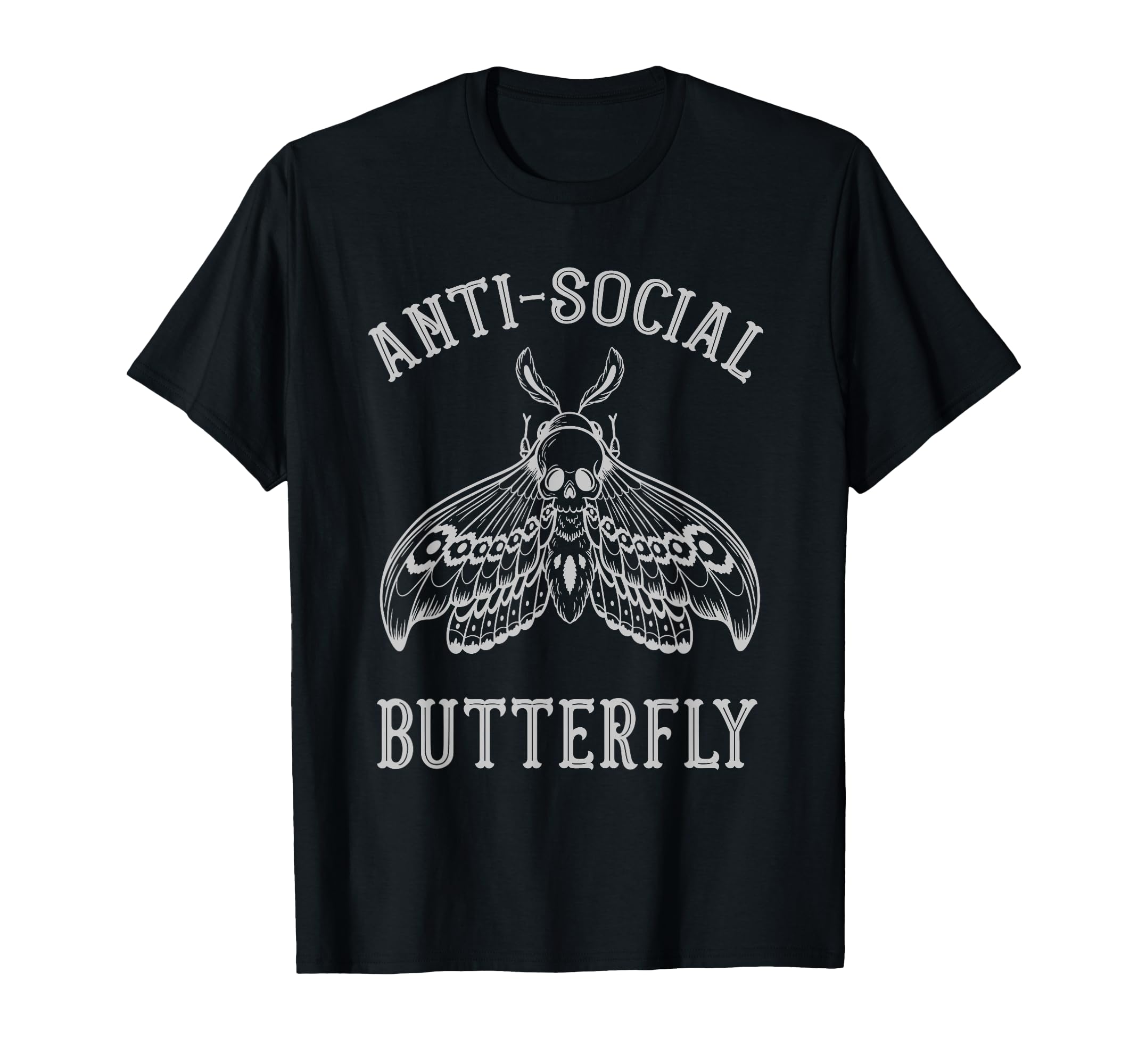 Anti Social Butterfly Introvert T-Shirt - Casual Everyday Wear Unisex - T-Shirt, Sweatshirt, Hoodie