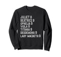 Female Characters William Sweatshirt - Custom Art Print for Adults - T-Shirt, Sweatshirt, Hoodie