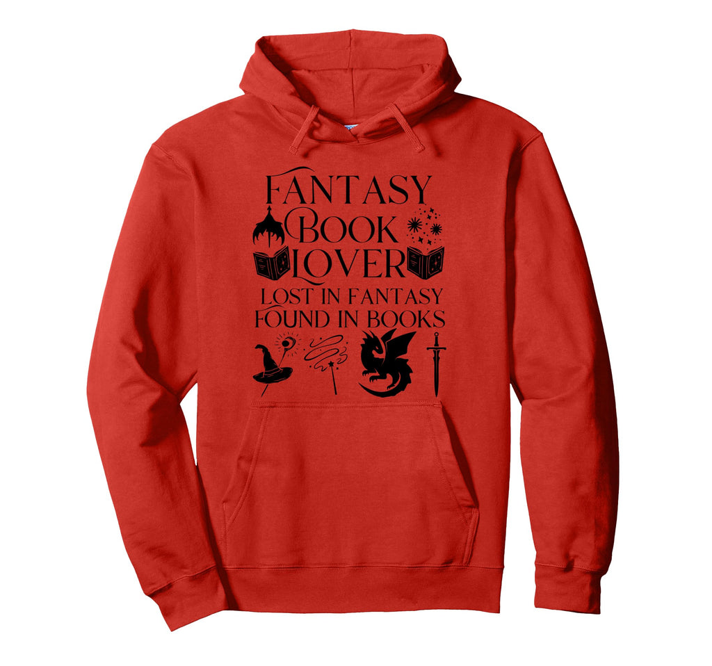 Fantasy Book Lover Dragons And Magic Hoodie - Aesthetic Graphic Men Women - T-Shirt, Sweatshirt, Hoodie