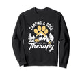 Camping And Dogs Are My Therapy Sweatshirt - Aesthetic Graphic Men Women - T-Shirt, Sweatshirt, Hoodie