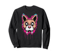 Scary Horror Dog Sweatshirt - Trendy Graphic for Adults - T-Shirt, Sweatshirt, Hoodie