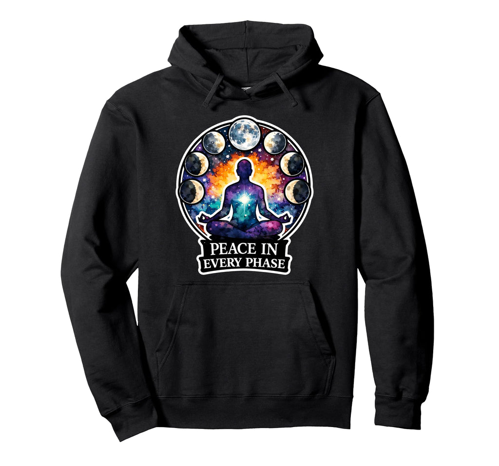 Moon Meditation Lunar Mindfulness Hoodie - Streetwear Style for Adults - T-Shirt, Sweatshirt, Hoodie