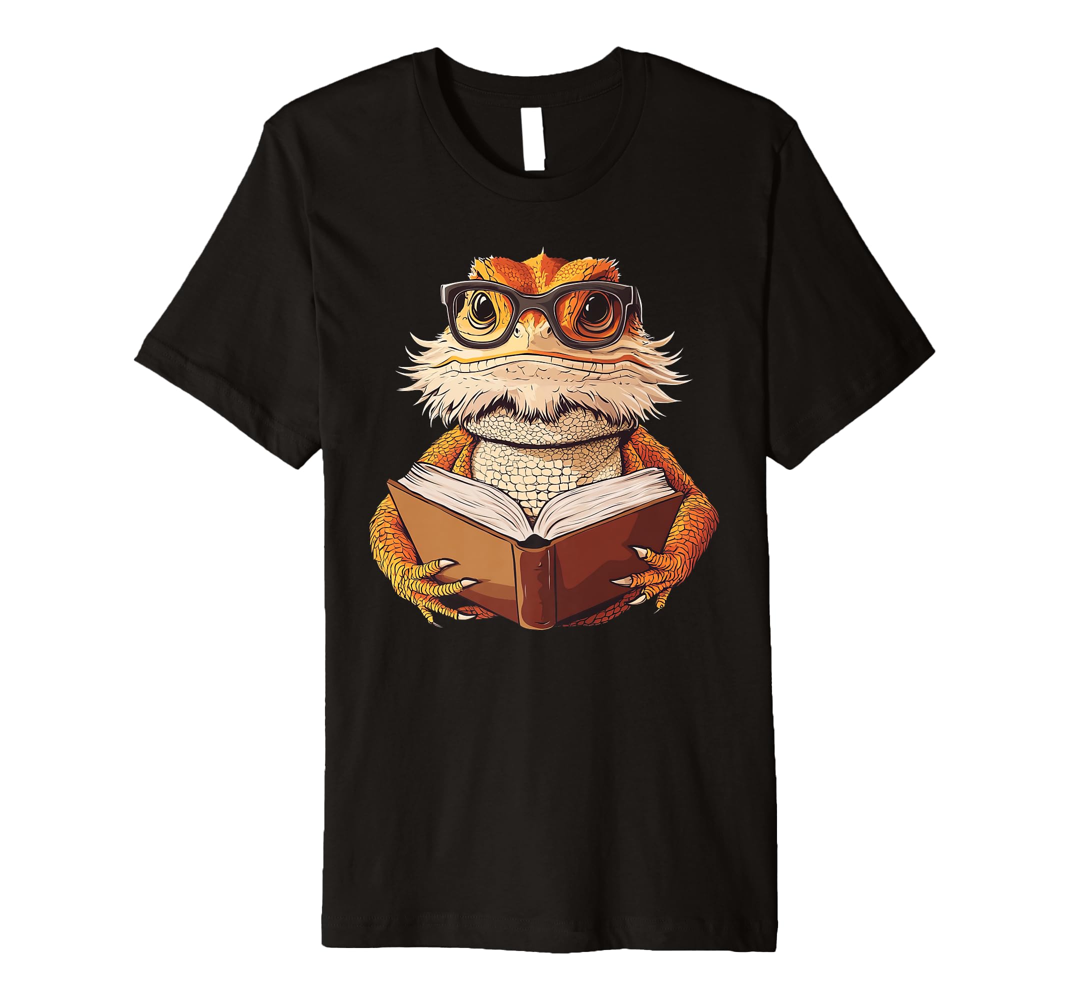 Bearded Dragon Reading Book T-Shirt - Trendy Graphic Men Women - T-Shirt, Sweatshirt, Hoodie