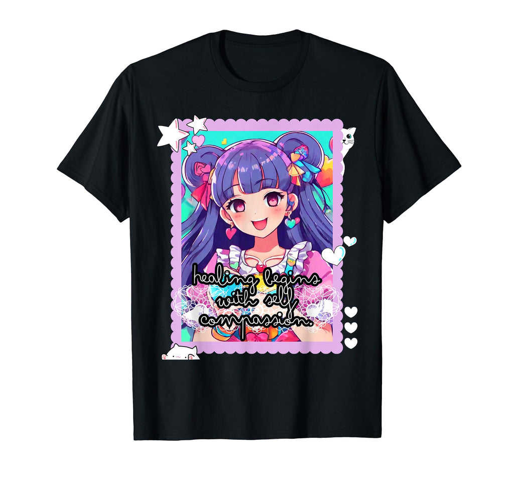 Kawaii Rebellion Mental Health Anime T-Shirt - Aesthetic Graphic Men Women - T-Shirt, Sweatshirt, Hoodie