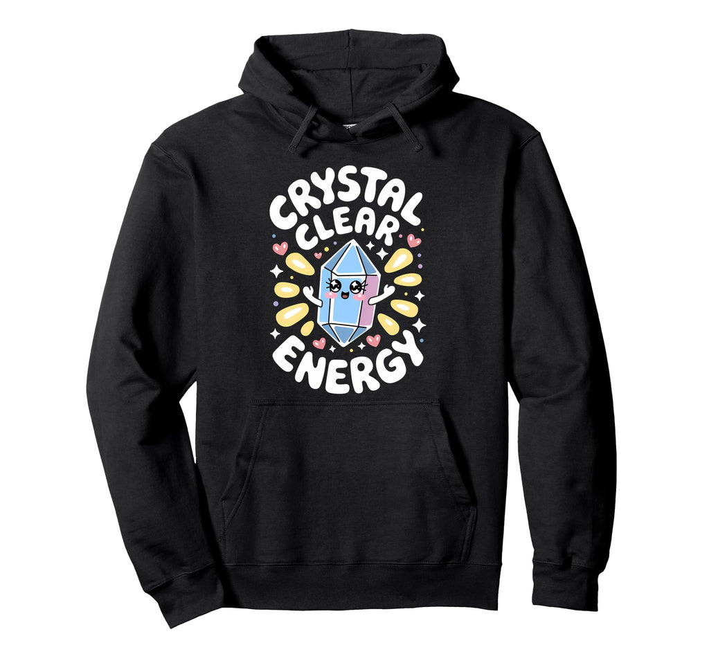 Healing Stone Crystals Energy Hoodie - Minimalist Print for Adults - T-Shirt, Sweatshirt, Hoodie
