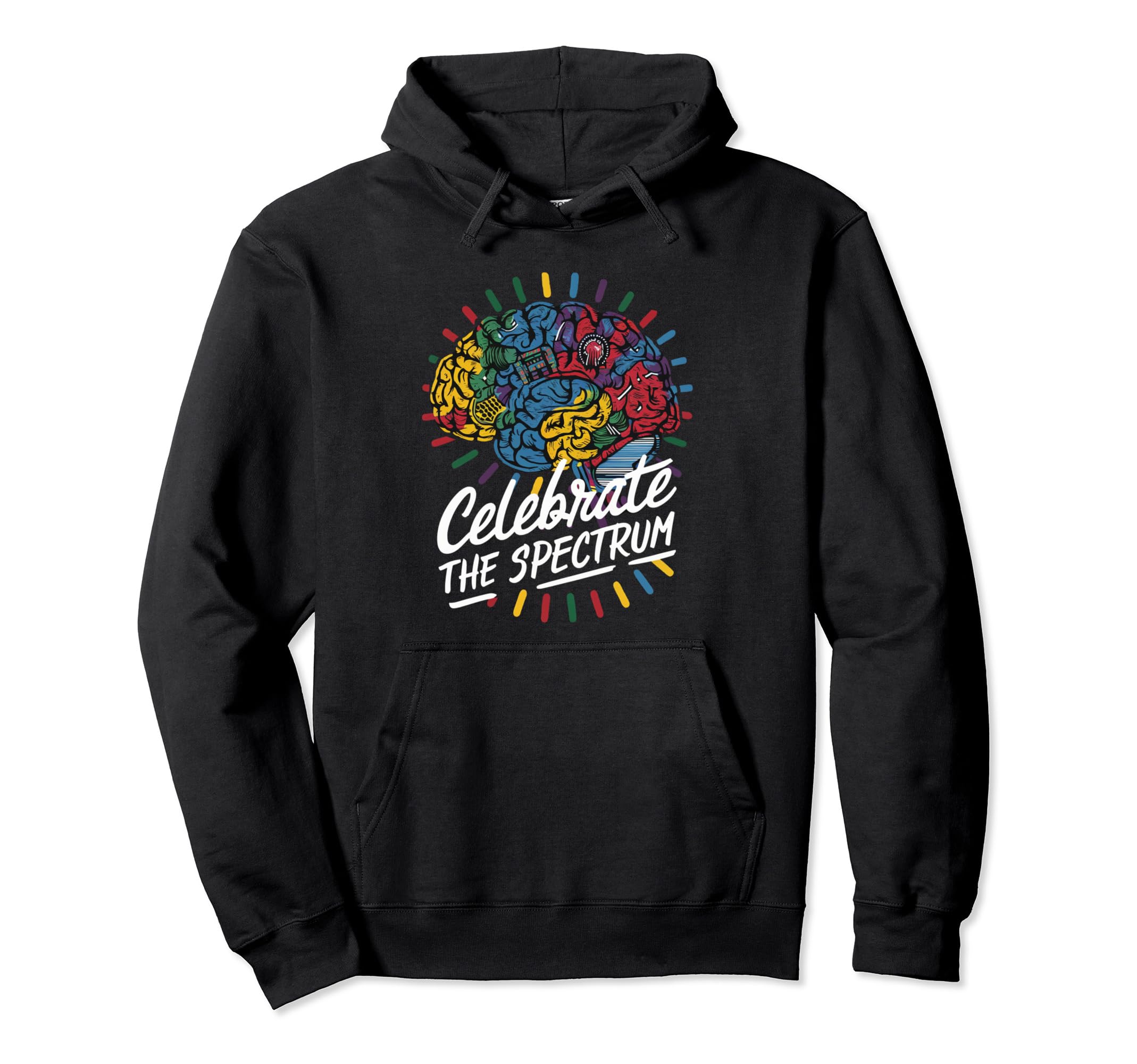 Neurodiversity Brain Autism Awareness Hoodie - Unique Graphic for Adults - T-Shirt, Sweatshirt, Hoodie