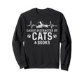 Easily Distracted Cats And Books Sweatshirt - Novelty Apparel Men Women - T-Shirt, Sweatshirt, Hoodie