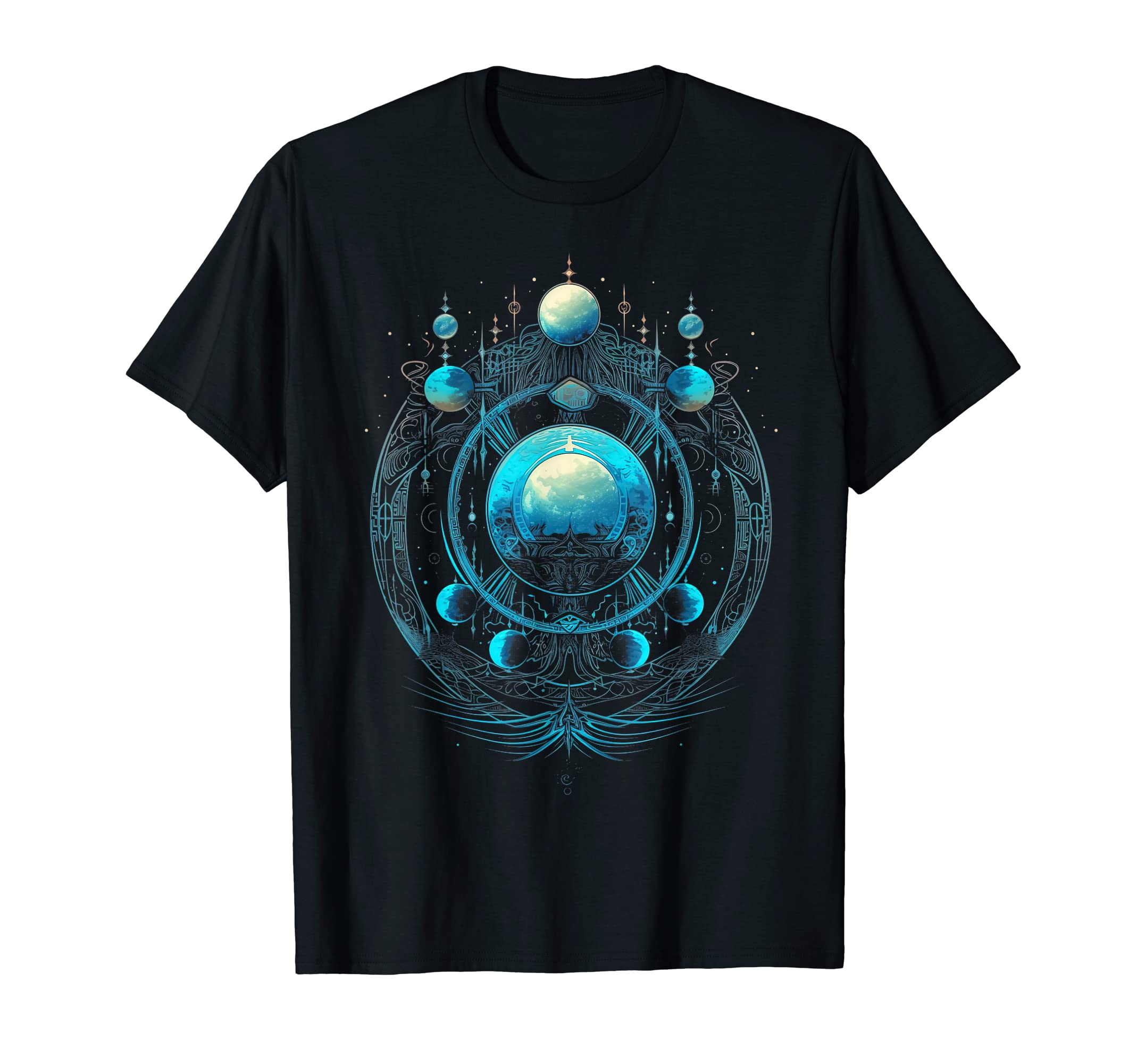 Yoga Moonchild Meditation Mandala T-Shirt - Trendy Graphic Unisex - T-Shirt, Sweatshirt, Hoodie