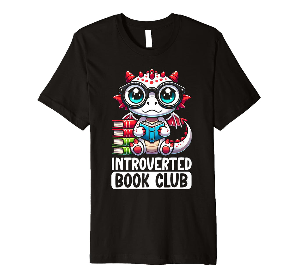 Introverted Book Club Reading Lover T-Shirt - Minimalist Print for Adults - T-Shirt, Sweatshirt, Hoodie