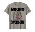 Neurodivergent Funny Neurodiversity T-Shirt - Minimalist Print for Adults - T-Shirt, Sweatshirt, Hoodie
