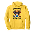 Introverted Book Club Reading Lover Hoodie - Minimalist Print for Adults - T-Shirt, Sweatshirt, Hoodie