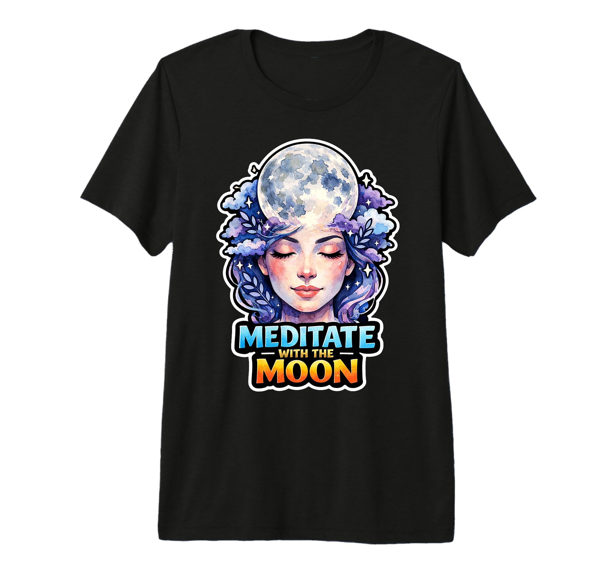 Moon Meditation Lunar T-Shirt - Casual Everyday Wear for Adults - T-Shirt, Sweatshirt, Hoodie