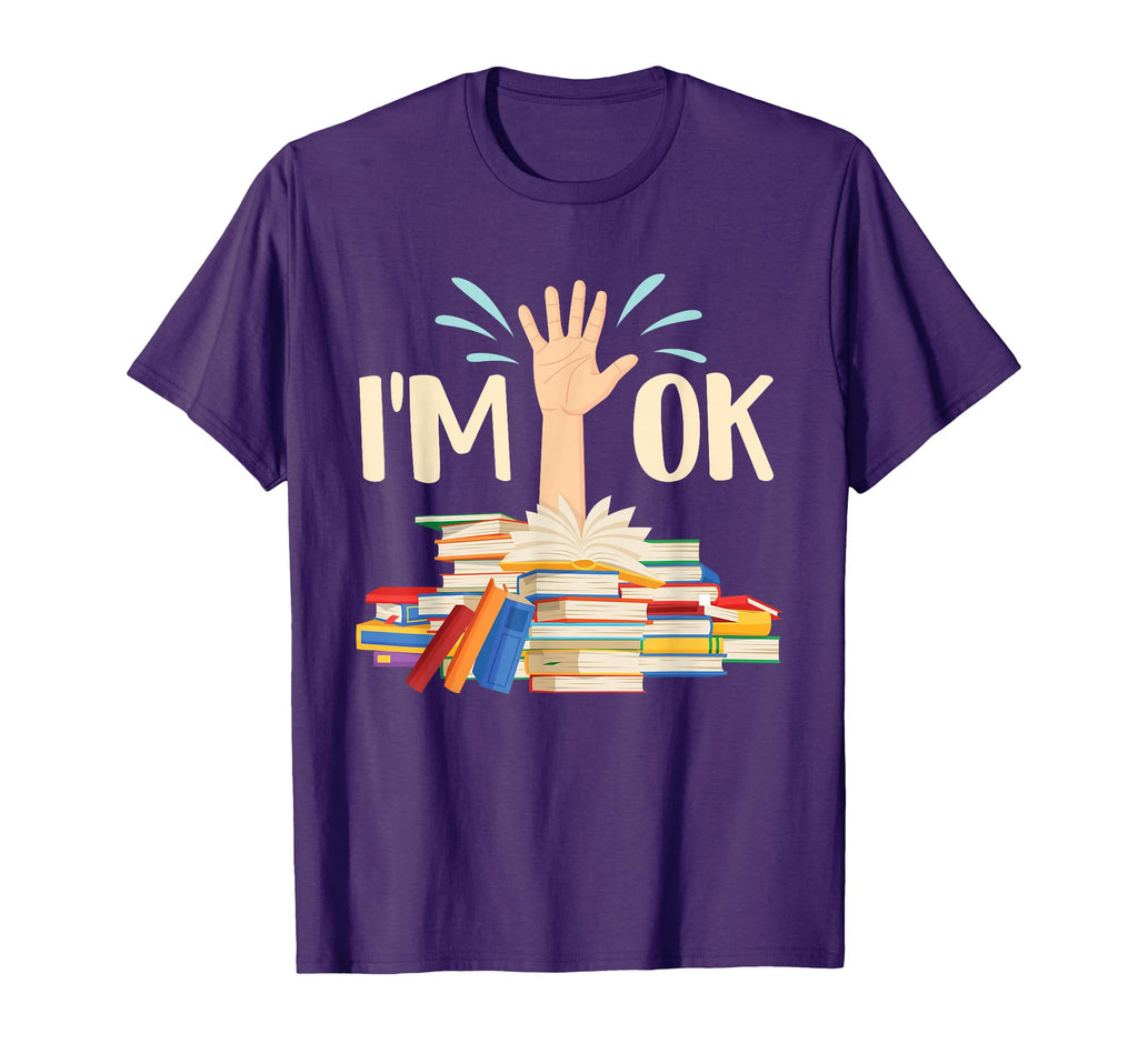 Im Ok Book Lover Bookworm T-Shirt - Streetwear Style Men Women - T-Shirt, Sweatshirt, Hoodie