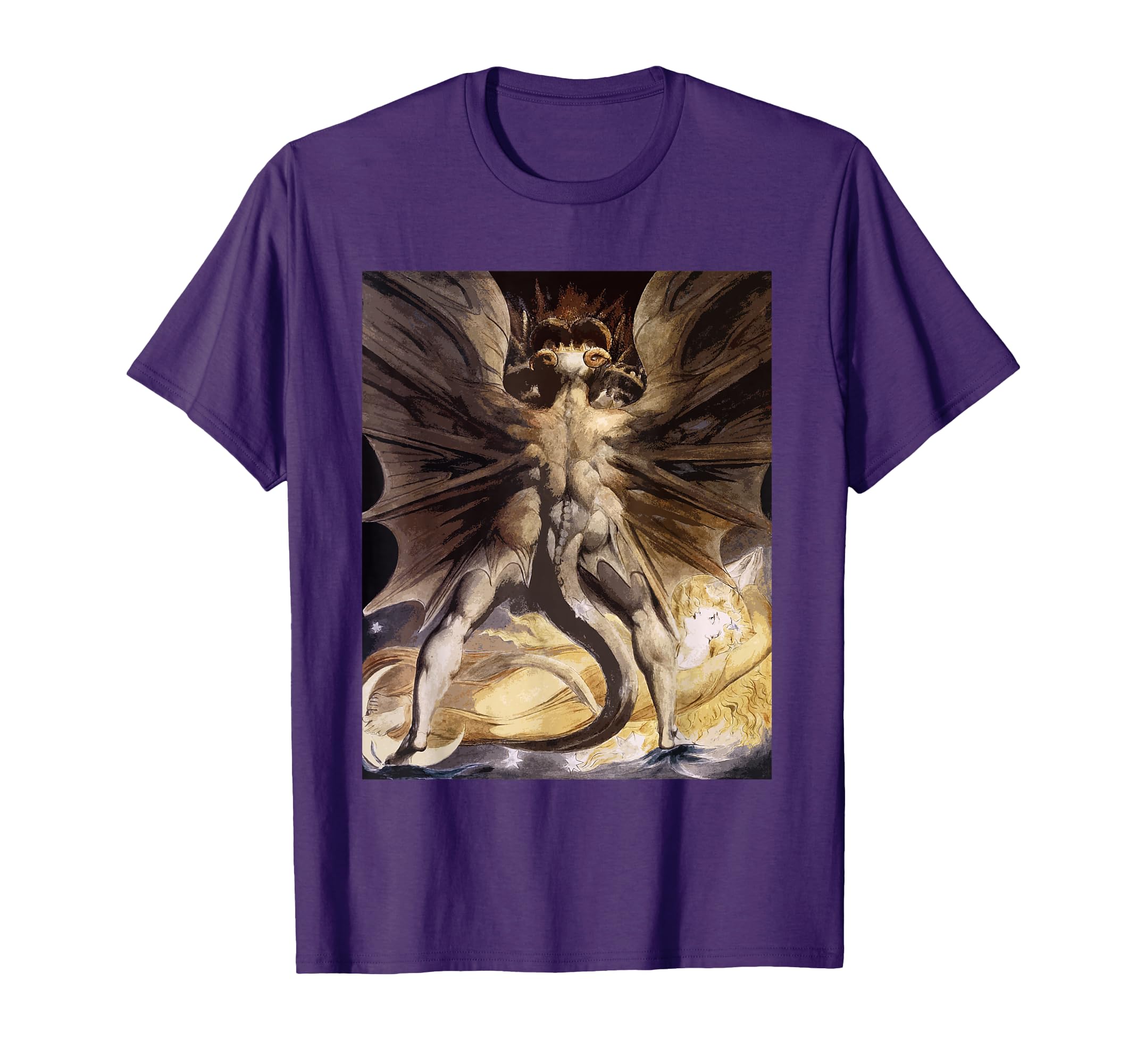 Great Red Dragon William Blake T-Shirt - Custom Art Print Unisex - T-Shirt, Sweatshirt, Hoodie