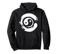 Yin Yang Symbol Enso Circle Japanese Zen Hoodie - Minimalist Print Unisex - T-Shirt, Sweatshirt, Hoodie