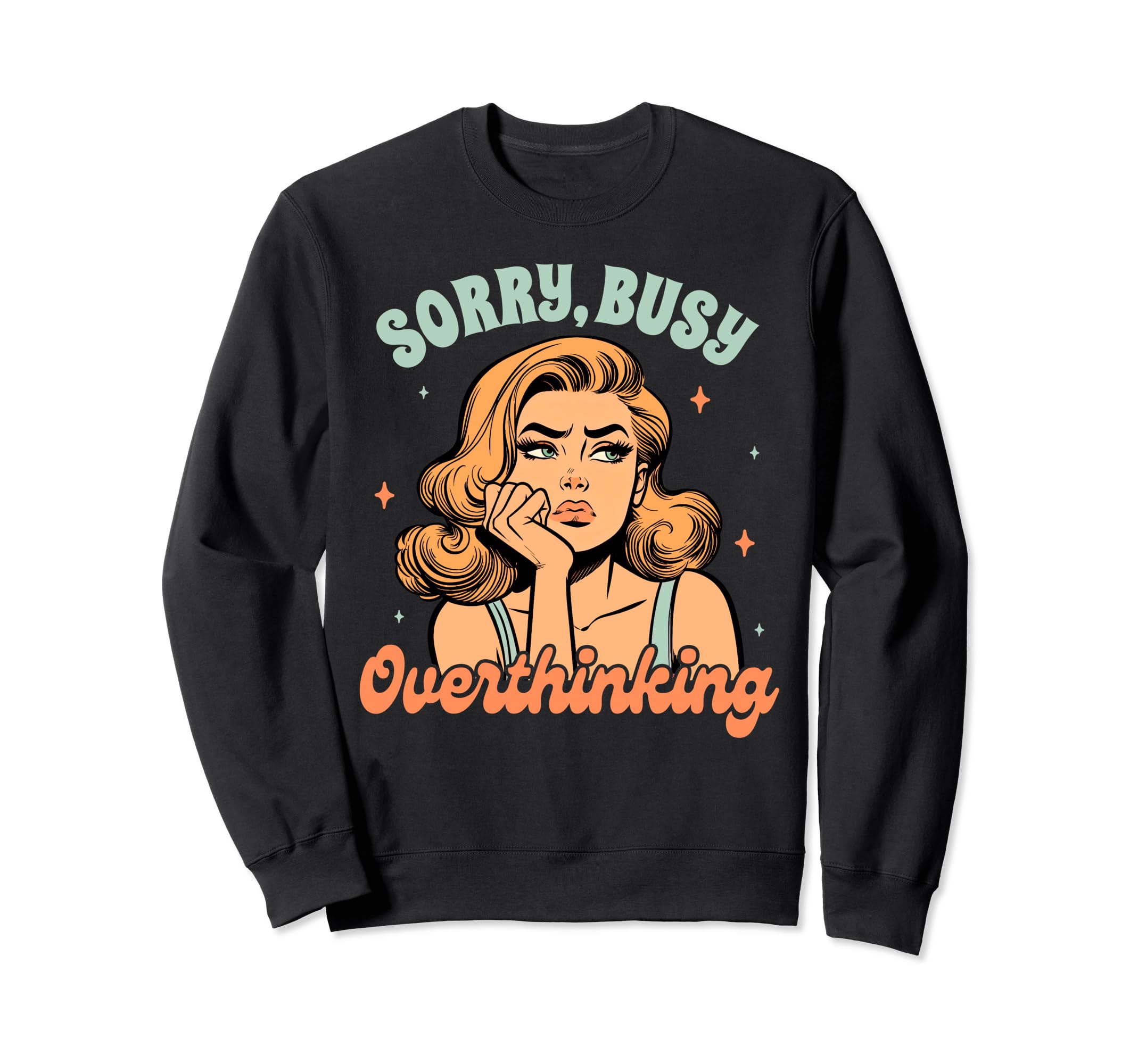 Overthinker Anxiety Depression Sweatshirt - Unique Graphic for Adults - T-Shirt, Sweatshirt, Hoodie