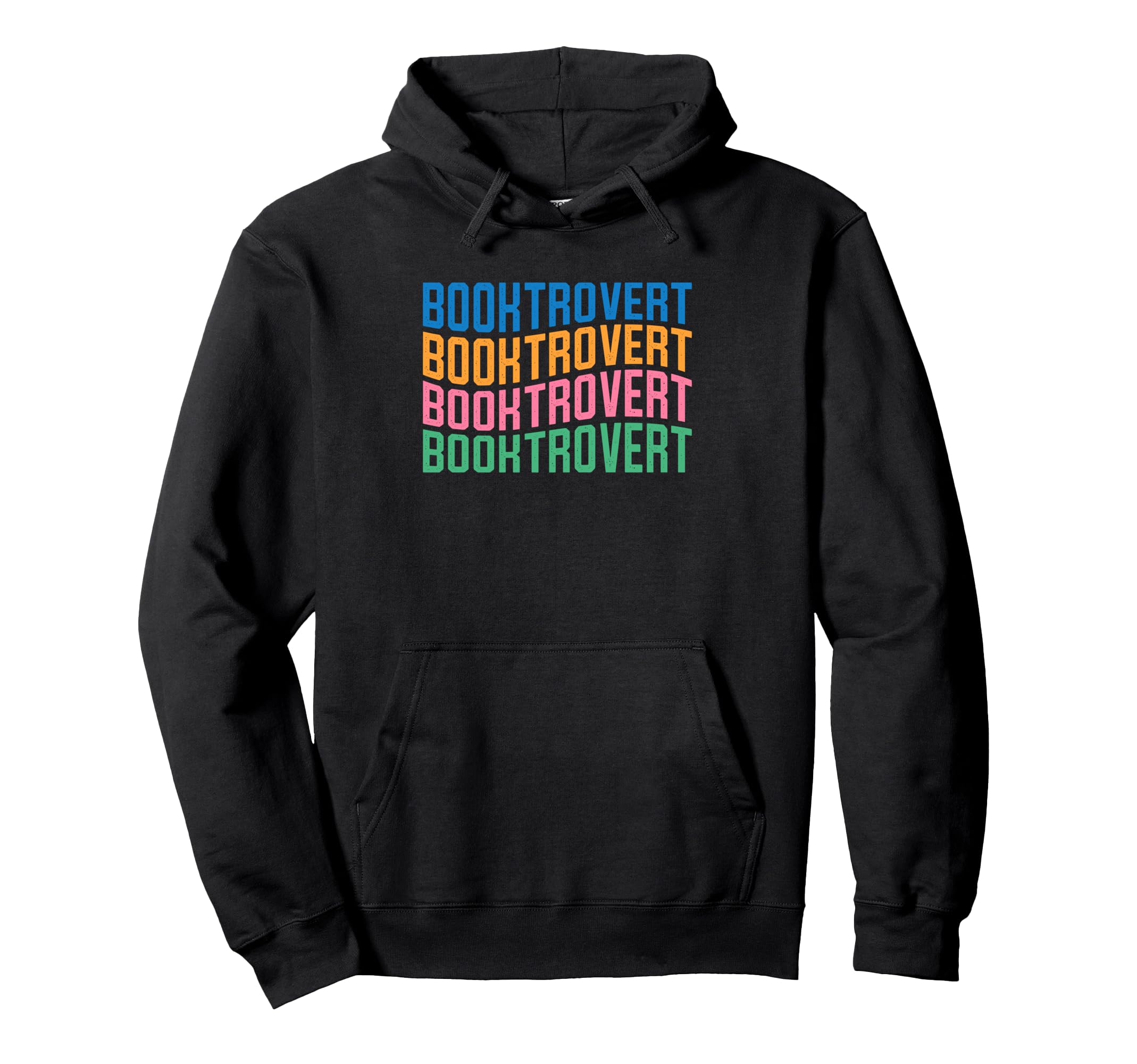 Booktrovert Colorful Typography Book Hoodie - Streetwear Style Men Women - T-Shirt, Sweatshirt, Hoodie