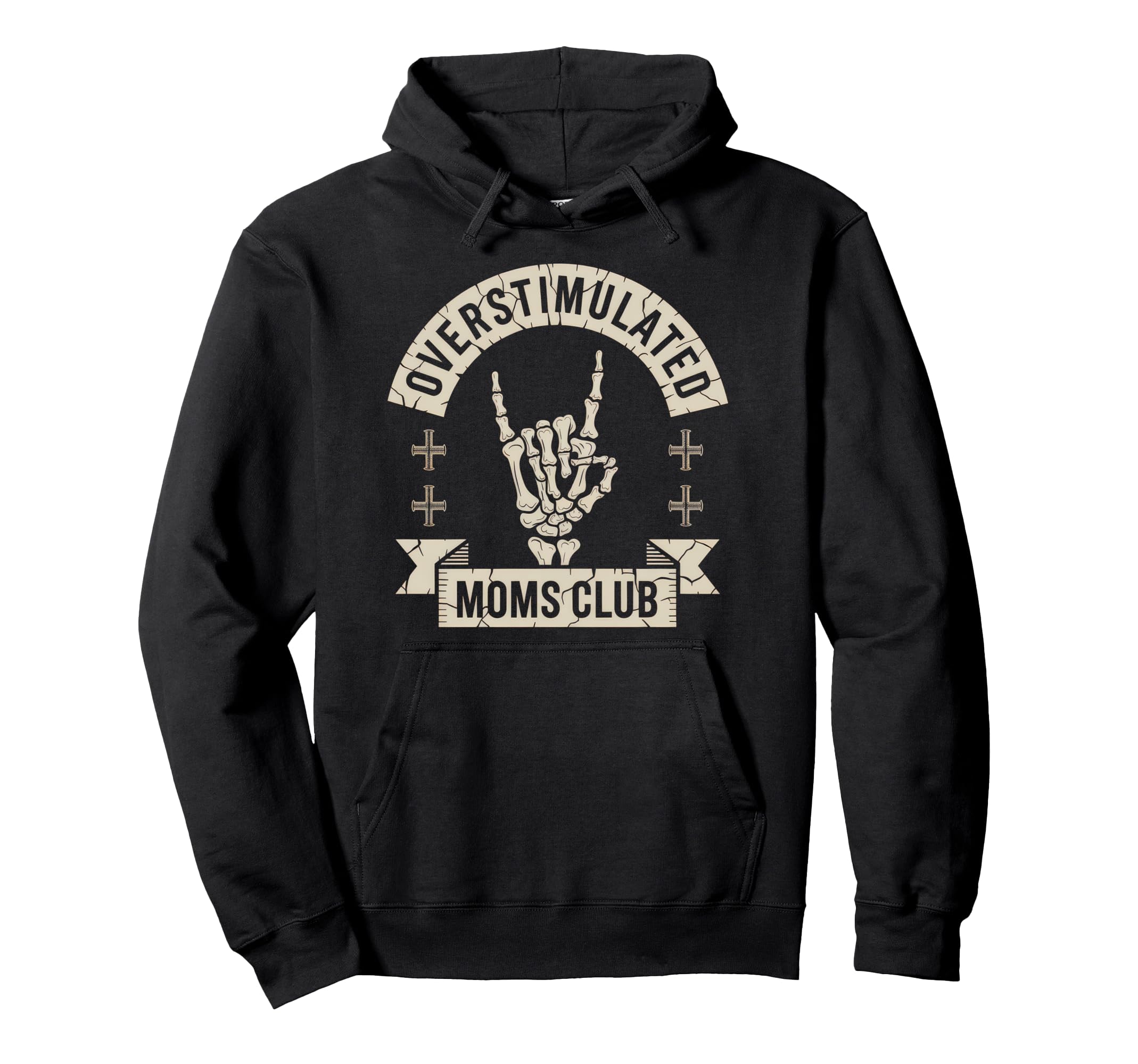 Overstimulated Moms Club Mom Depression Hoodie - Unique Graphic for Adults - T-Shirt, Sweatshirt, Hoodie