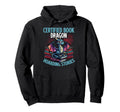 Certified Book Dragon Hoarding Stories Hoodie - Minimalist Print for Adults - T-Shirt, Sweatshirt, Hoodie