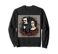 Edgar Allan Poe Mary Shelley Tribute Sweatshirt - Graphic Print for Adults - T-Shirt, Sweatshirt, Hoodie