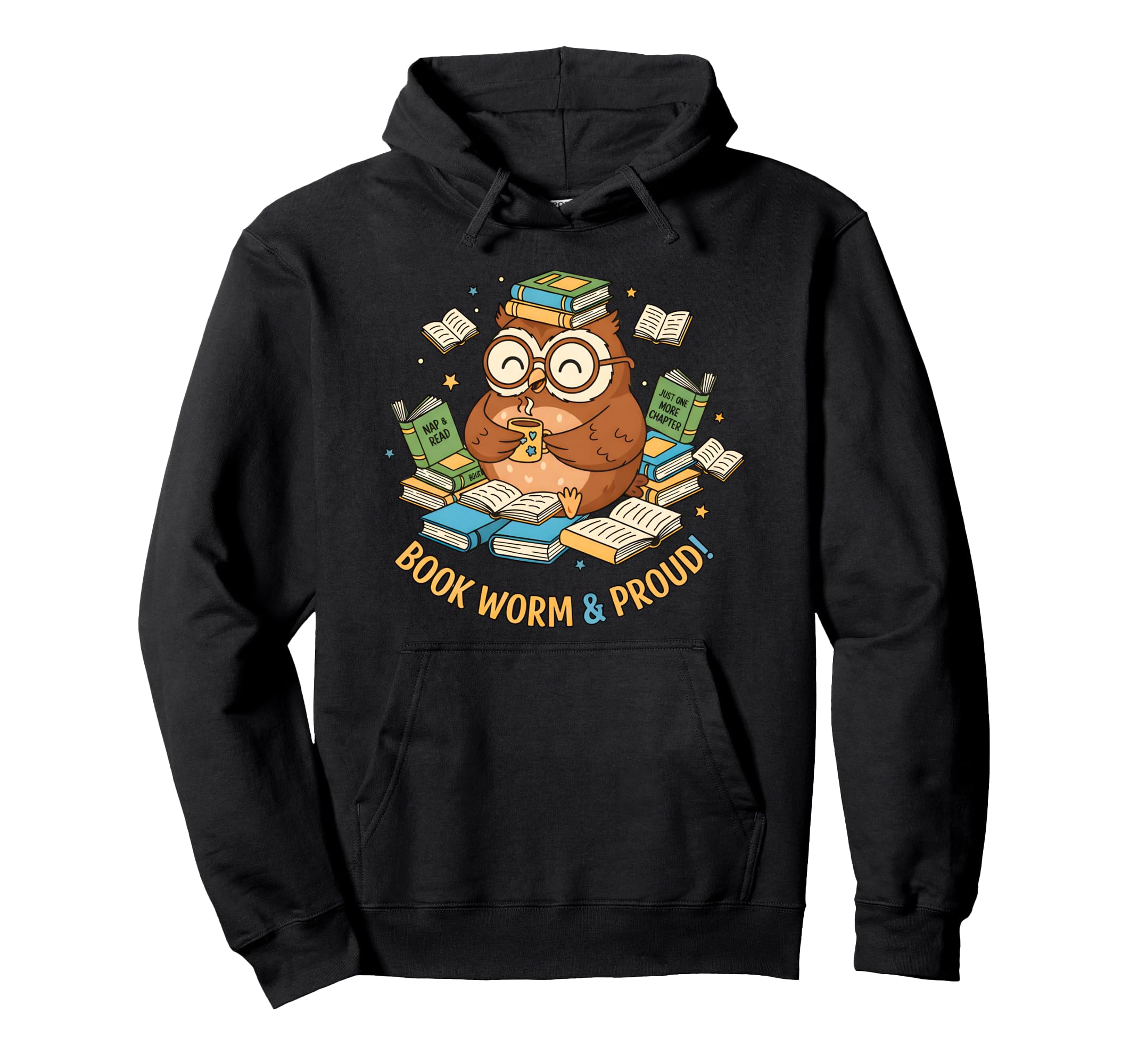 Funny Bookworm Book Lover Reader Gift Hoodie - Minimalist Print Men Women - T-Shirt, Sweatshirt, Hoodie